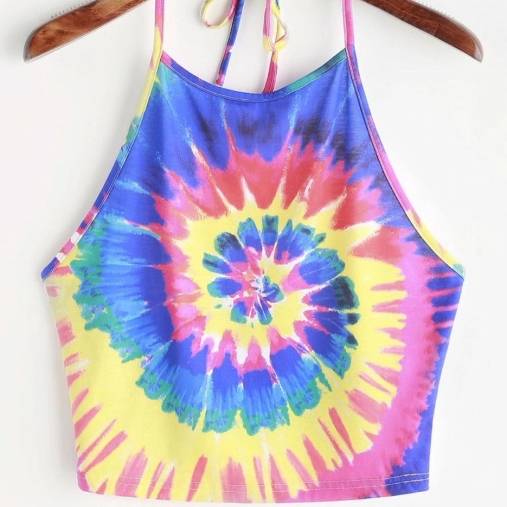 tye dye halter top